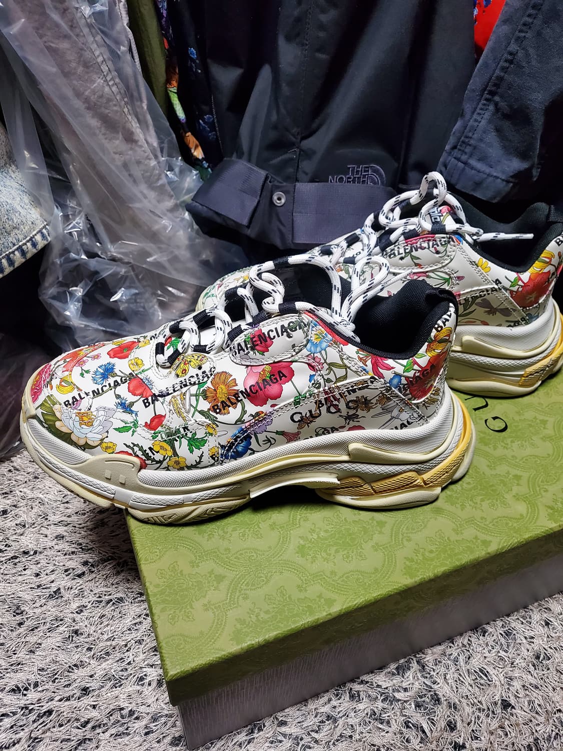 남성 발렌시아가 구찌 해커프로젝트 플라워트리플s 상품이미지2