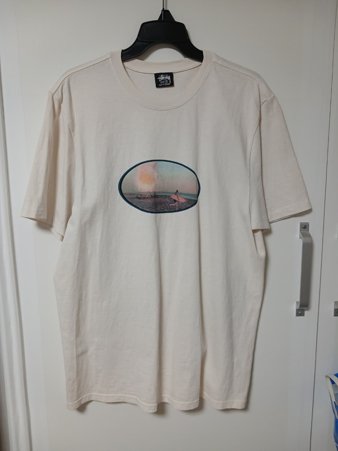 스투시 검 크러쉬 티셔츠 내츄럴 M 상품이미지1