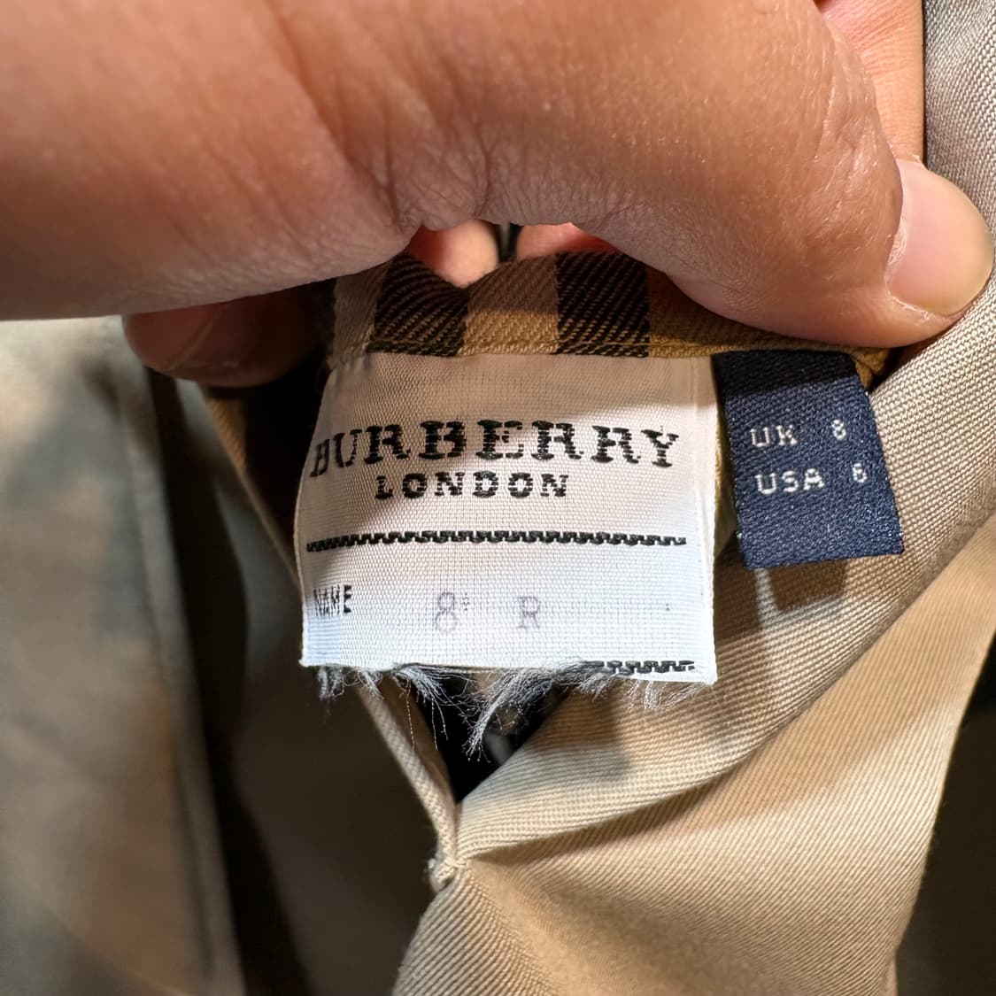 [8] BURBERRY 버버리 베이지 싱글 트렌치 코트 상품이미지6