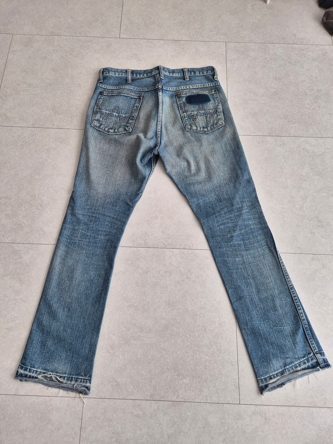 빈티지 랭글러 데님 슬림핏 세미 플레어팬츠 M 상품이미지2