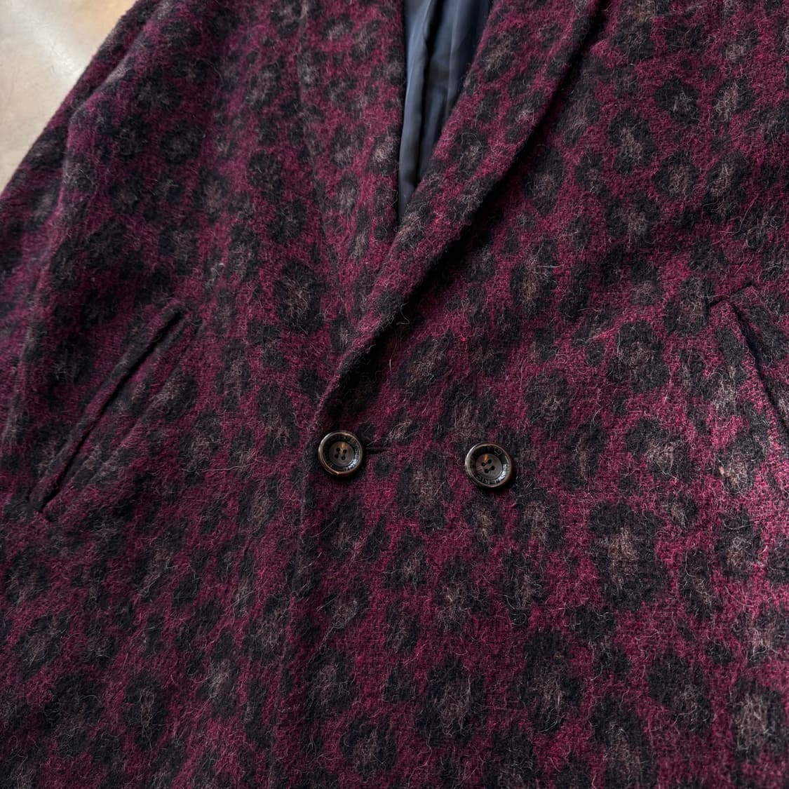 히스테릭 글래머 퍼플 레오파드 헤어리 코트 상품이미지4