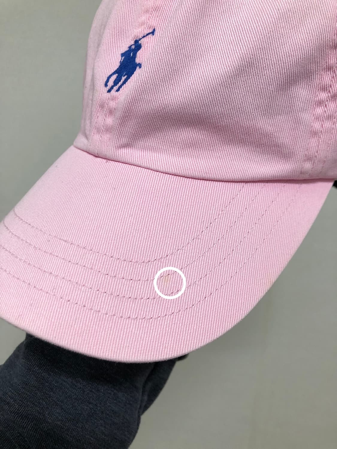 폴로 랄프로렌 가죽스트랩 치노 코튼 볼캡 모자 _ 연핑크 딸기우유 모리걸 상품이미지10