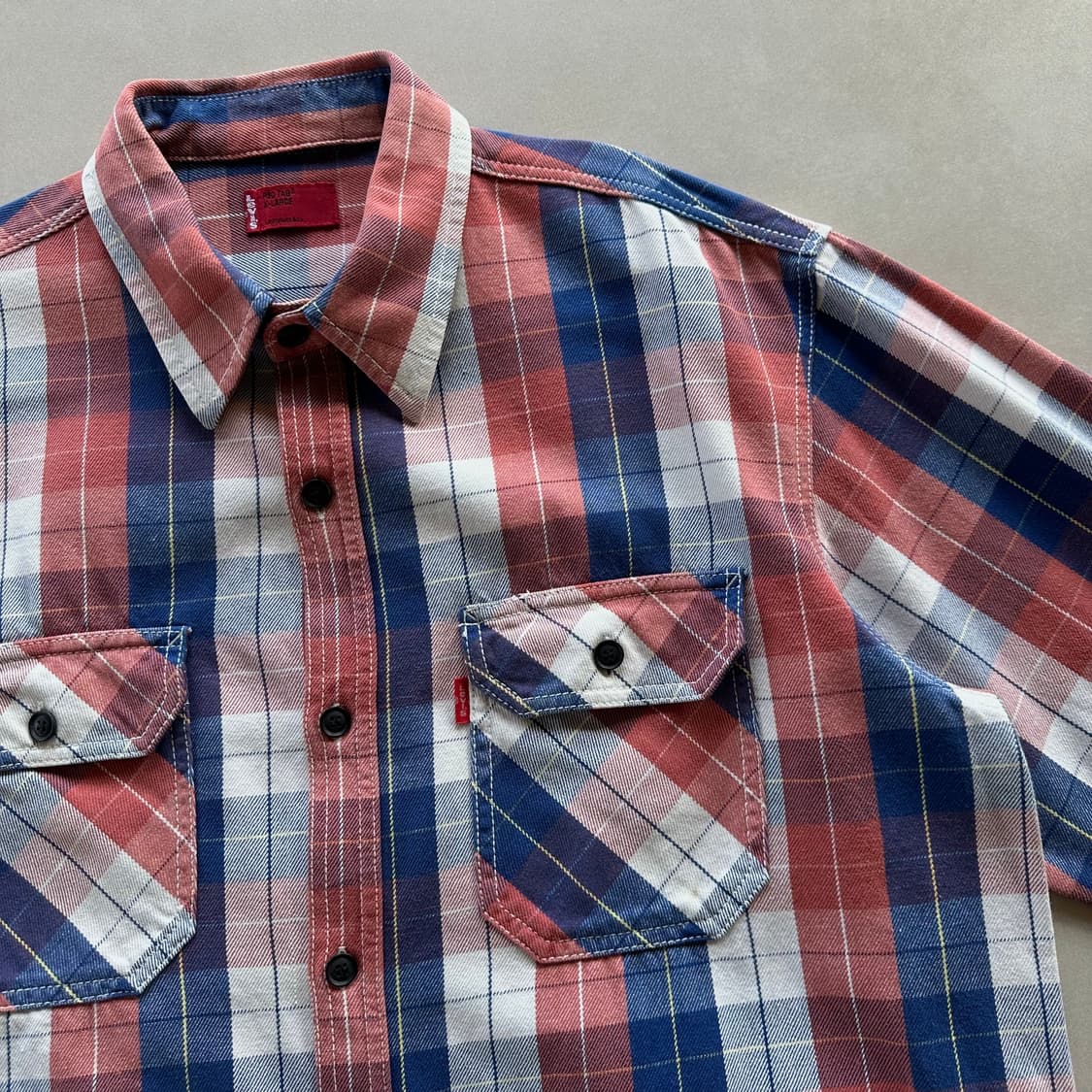 [XL]리바이스 Levi's 헤비 코튼 플레이드 워크 셔츠 상품이미지4