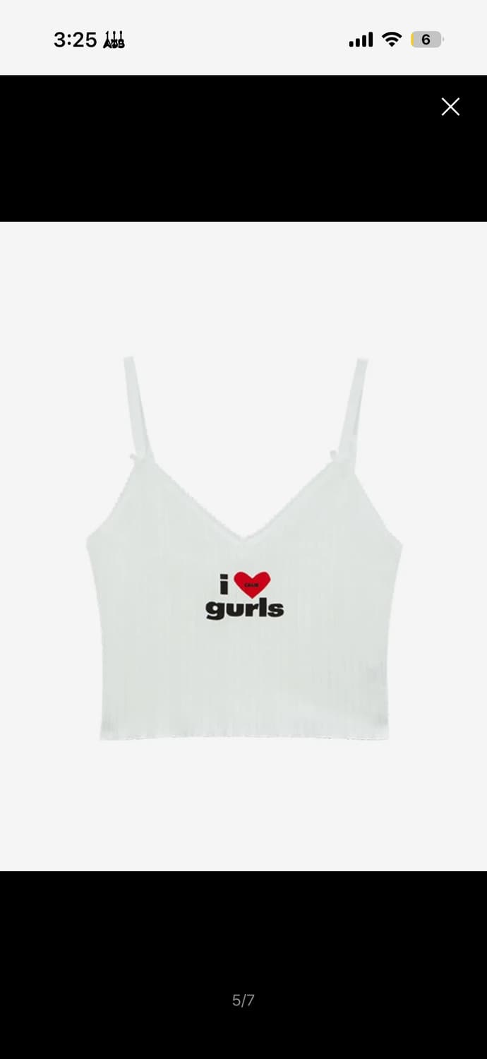 애즈이프캘리 CALIE GURLS SLEEVELESS WHITE 상품이미지3