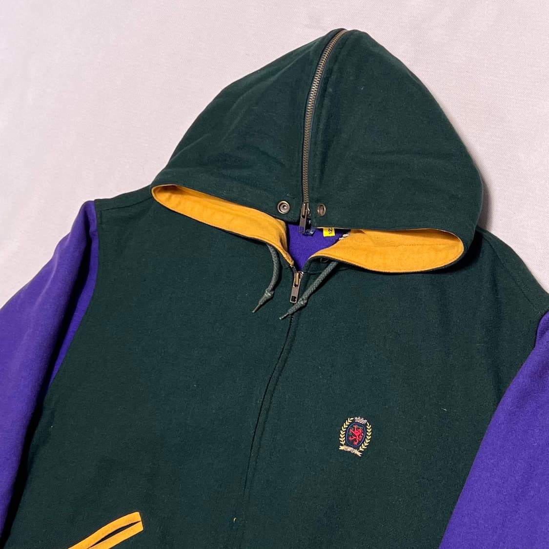 M 타미힐피거 90‘s 배색 후드 자켓 상품이미지1