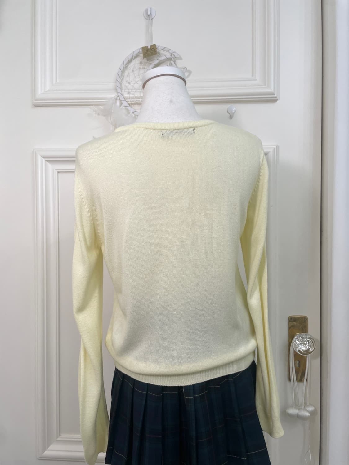 INGNI yellow pearl button basic cardigan 상품이미지5