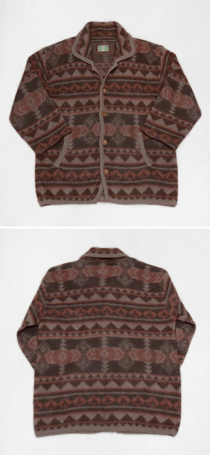 엘레펀트 재팬 나바호패턴 울블랑킷 우드버튼 자켓 (100-105) 상품이미지2