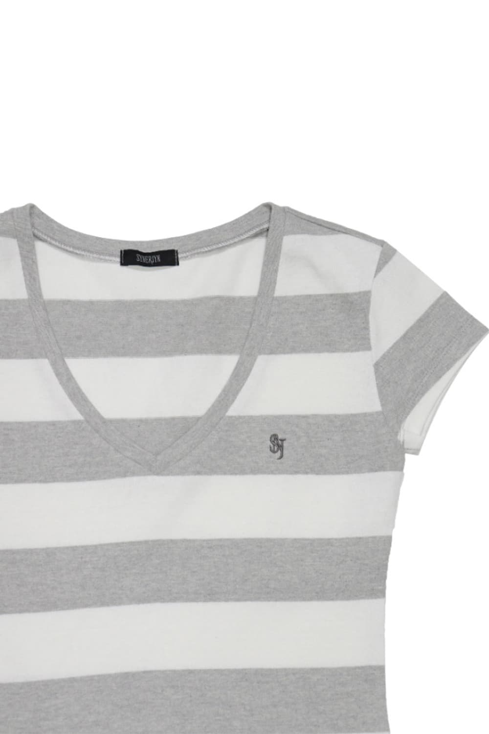 시너진 브이넥 멜란지 스프라이트 반팔 상품이미지3