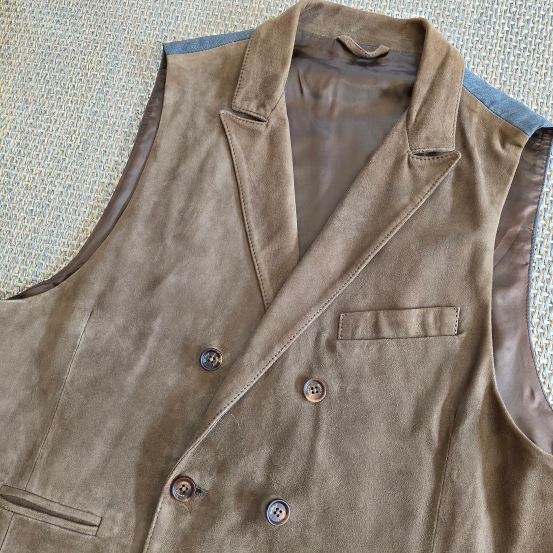 Eleventy 일레븐티 이탈리안 최고급 스웨이드 가죽 더블 웨이스트 코 상품이미지9