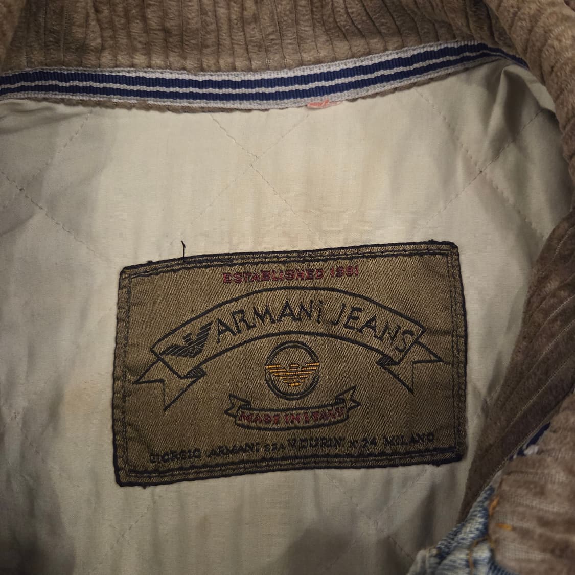 80s 알마니 데님 자켓  상품이미지3