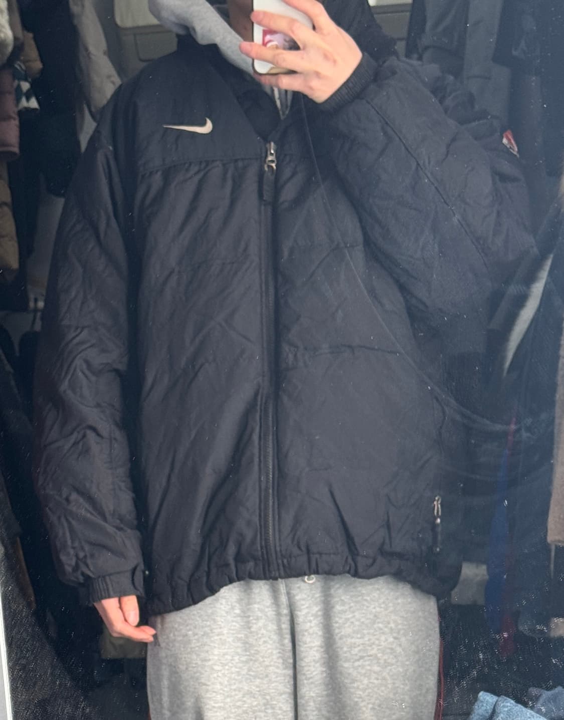 희귀!! 나이키 ACG 올드스쿨 밑단 스트링 패딩 점퍼 XL 상품이미지3