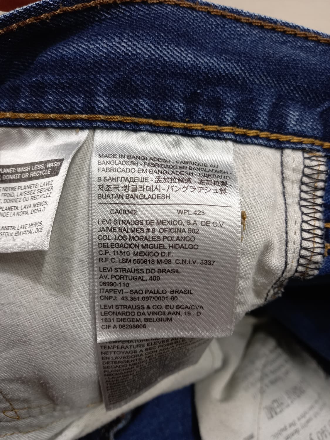 32 리바이스511 워싱 슬림일자진 배색진 32-331 상품이미지7