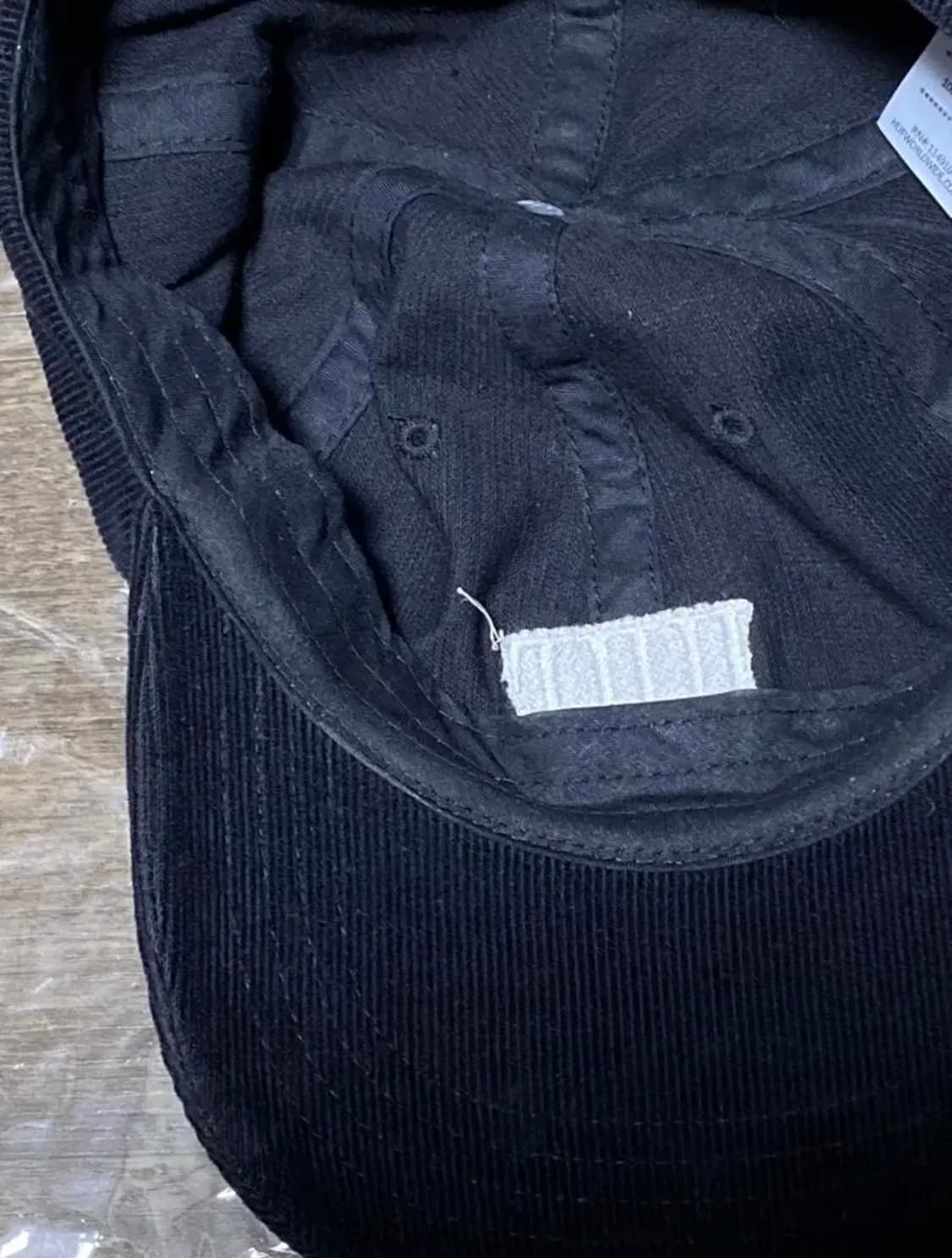 [OS] 허프 Huf 코듀로이 로고 블랙 캡 모자 상품이미지6