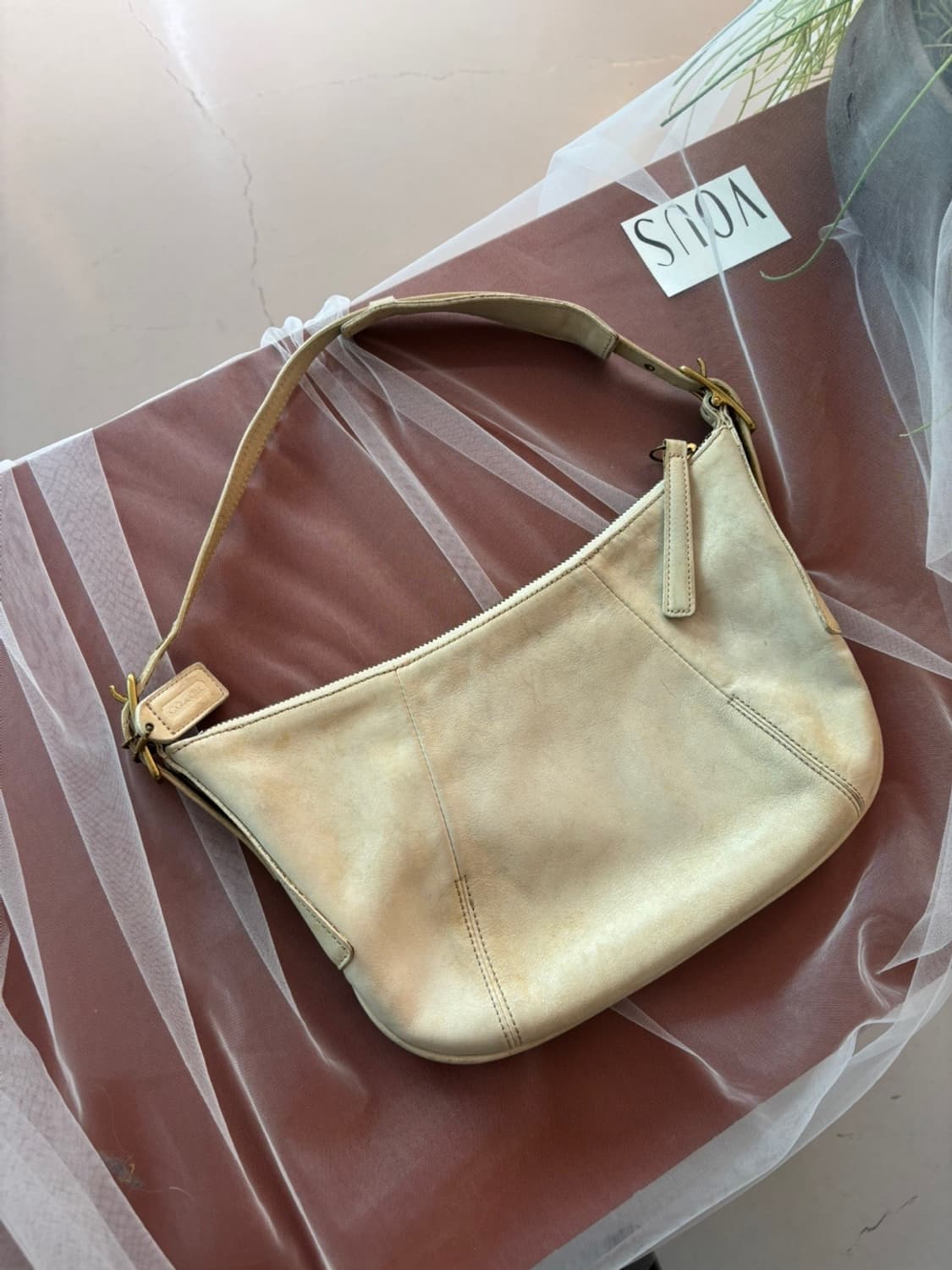 Old Coach Leather Bag 상품이미지1