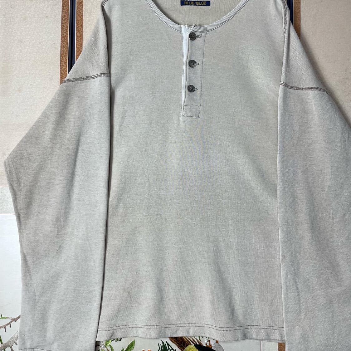 Blue Blue Japan 헨리넥 슬리브 상품이미지3