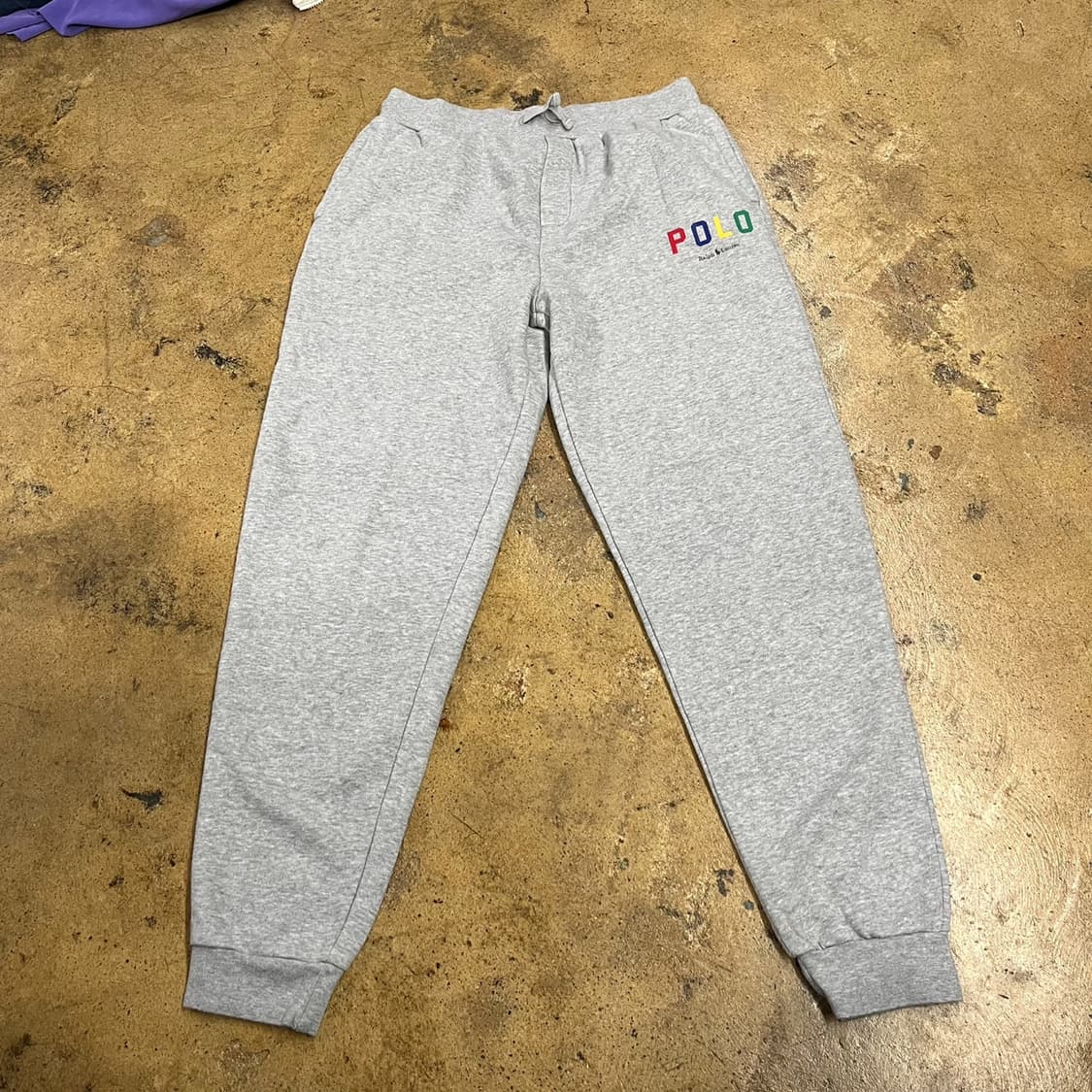 [정품/XL] 폴로 랄프로렌 멀티로고 트레이닝 팬츠 회색 b17 상품이미지2