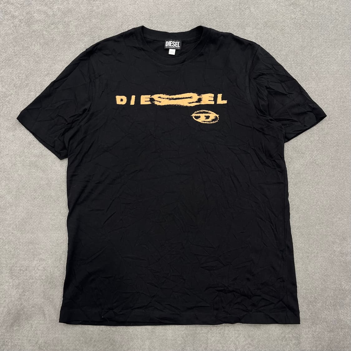 L 디젤 23SS 웨이브 로고 그래픽 티셔츠 상품이미지1