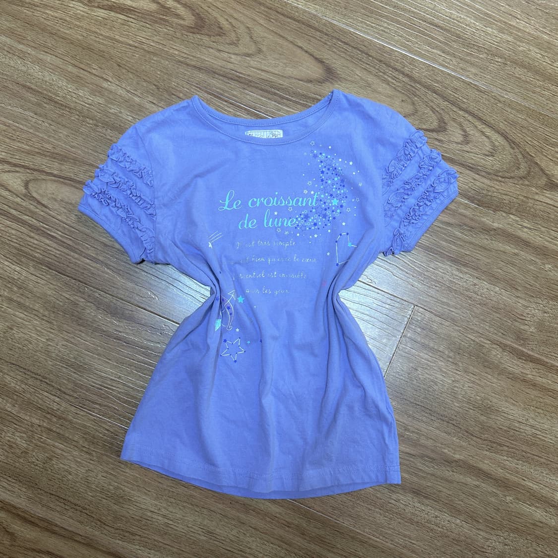 빈티지 메조피아노 레이스 별 반팔 티셔츠 히메갸루 로걀 라떼 모리걸 상품이미지1