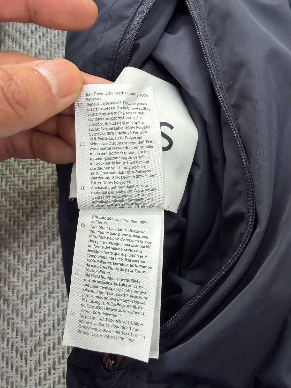 정품) COS 코스 남성 리버시블 양면 패딩 점퍼 L 상품이미지8