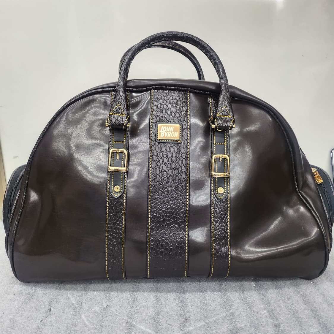 존바이런 가죽 골프 보스턴백50x30x25cm 상품이미지1