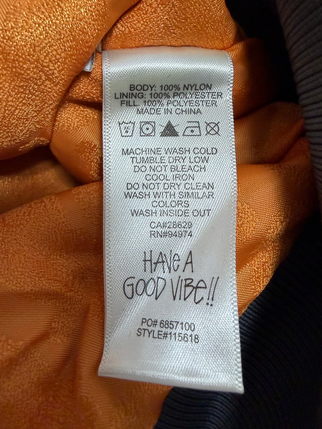 [XL] 스투시 다이드 나일론 봄버 차콜 상품이미지6