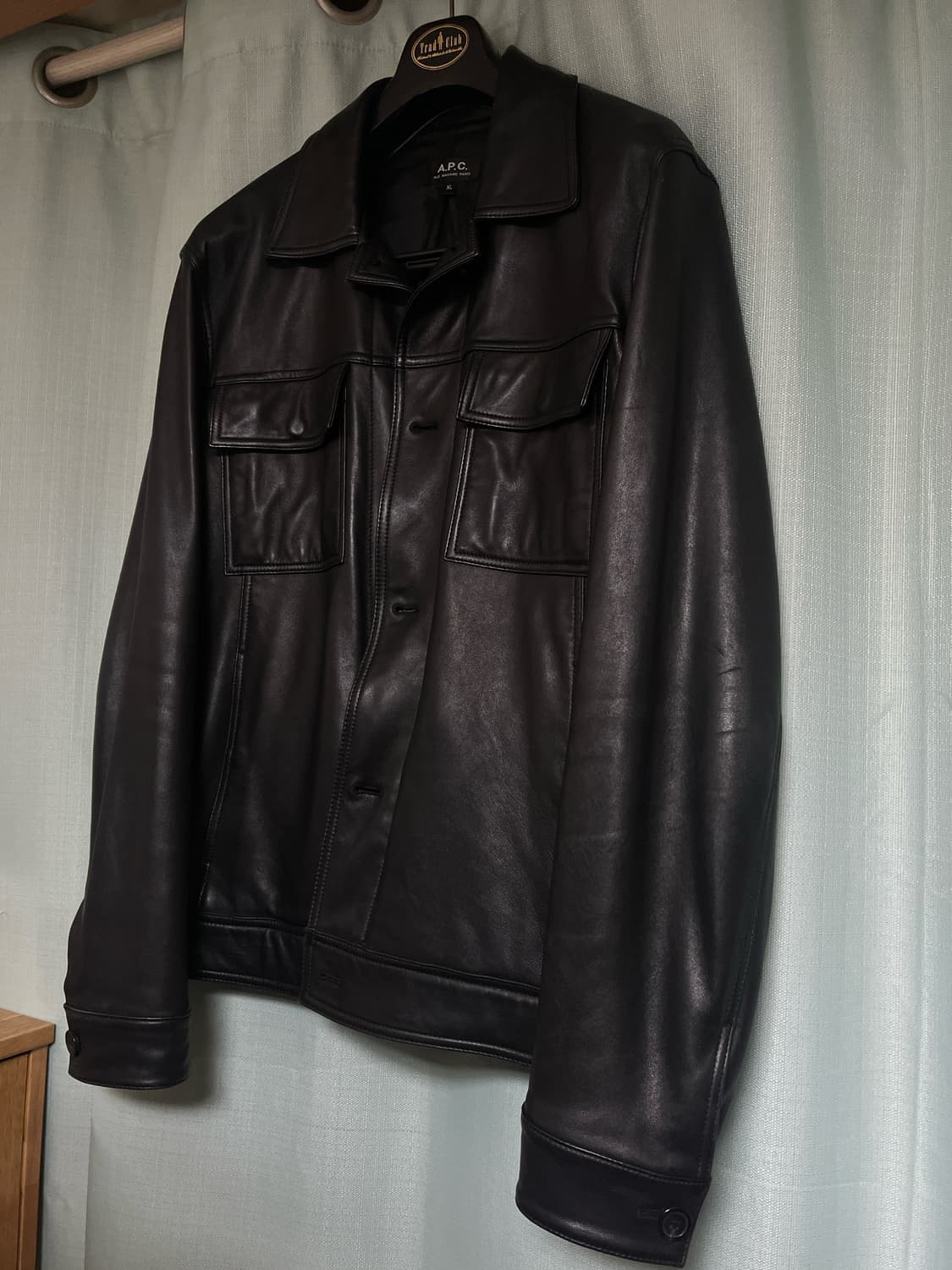 A.P.C. 램스킨 레더 자켓 블랙 XL 상품이미지1