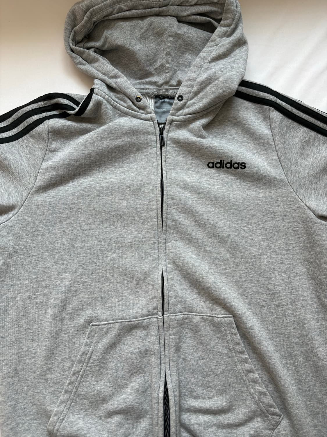 아디다스 스펠아웃 그레이 블랙 후드집업 상품이미지1