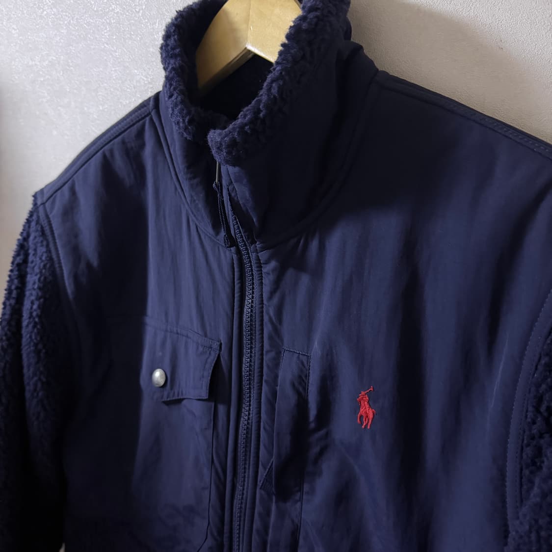 폴로 랄프로렌 플리스 집업자켓 네이비 M (남성 슬림 105정도) 상품이미지2