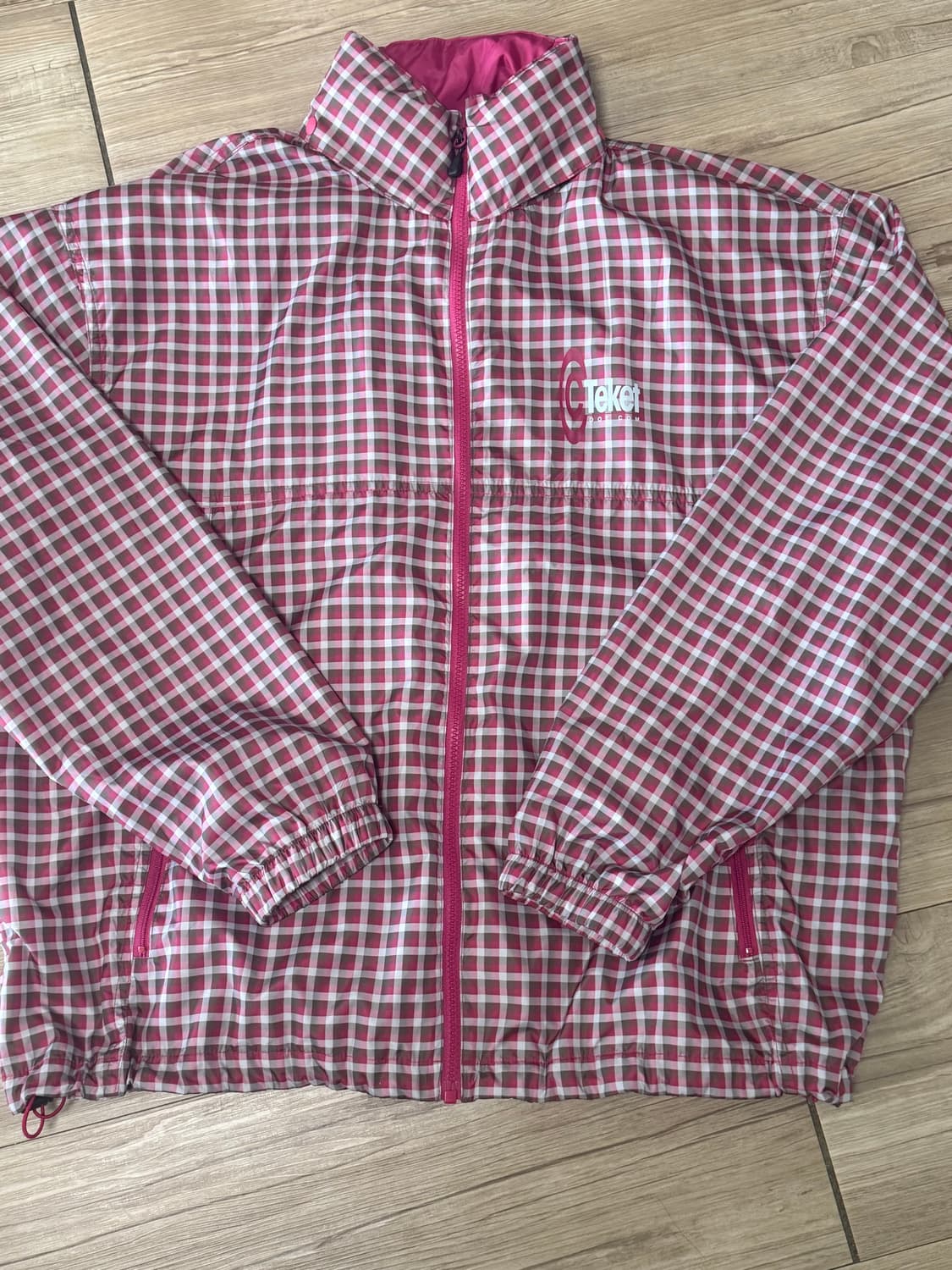 Teket 체크패턴 바람막이 L 상품이미지1