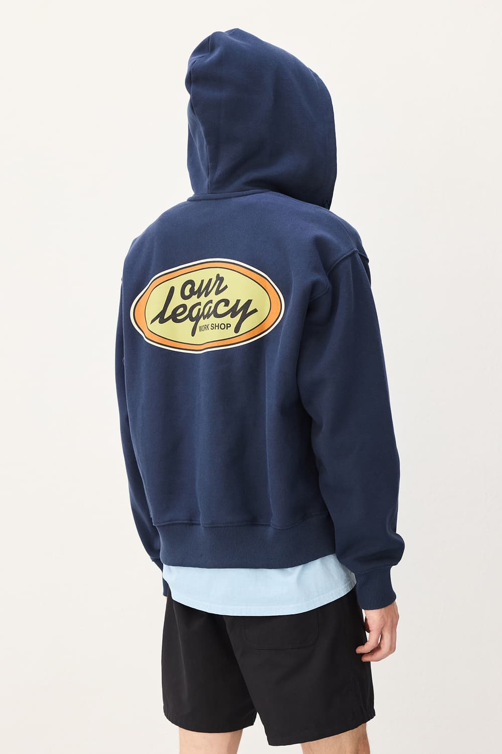 새제품 Our Legacy Oval Zip Hoodie Navy XXL 상품이미지1
