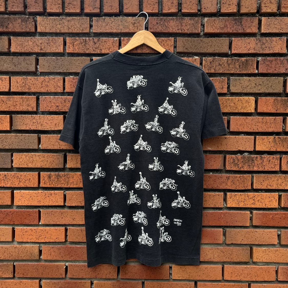 90s 빈티지 스켈레톤 섹스 포지션 티셔츠 (100) 상품이미지4