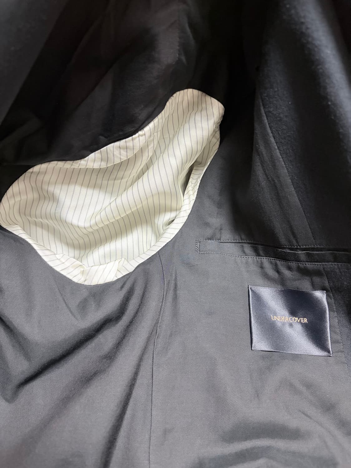 언더커버 17AW 니트 레이어드 코트 상품이미지3