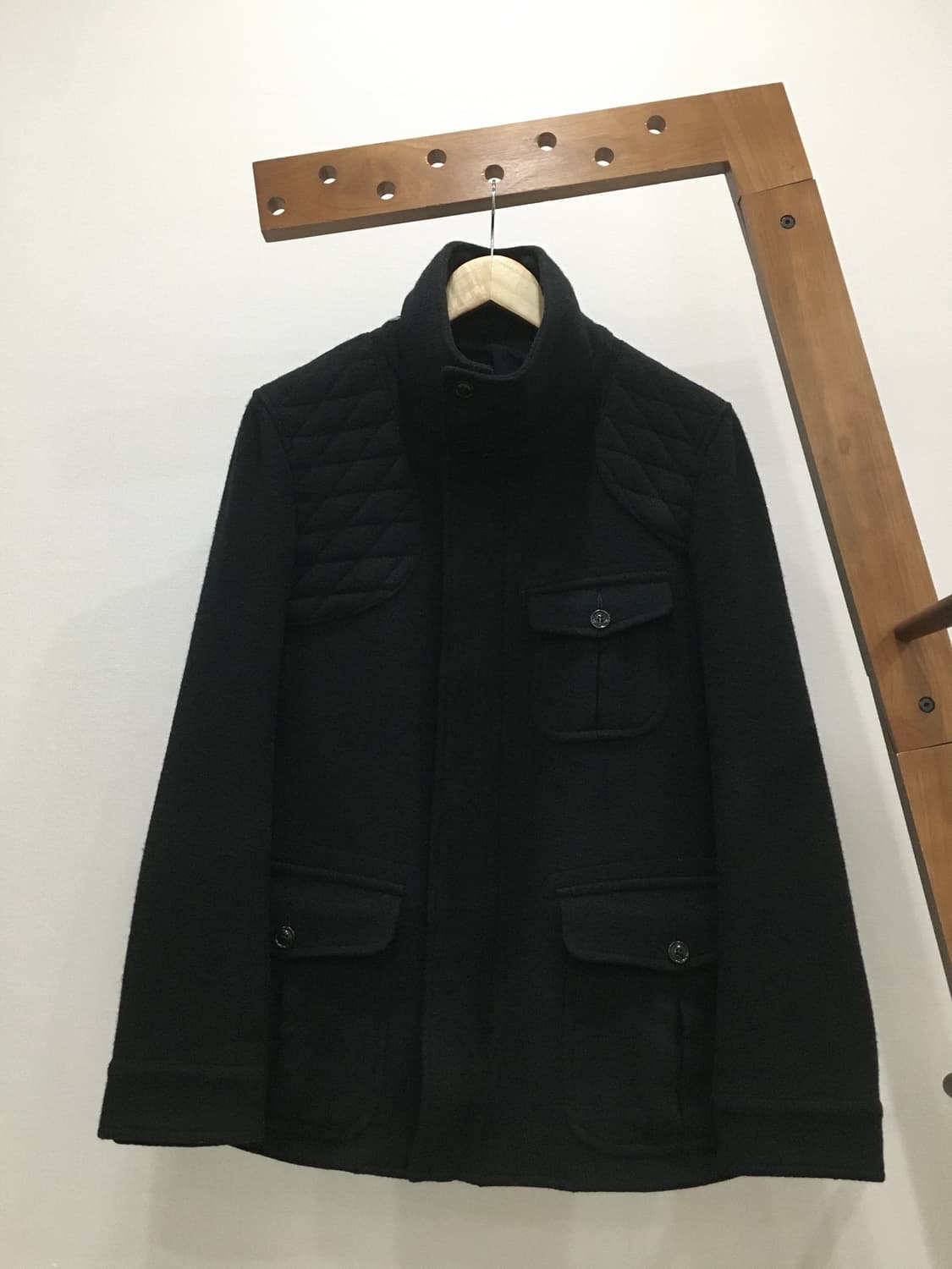 일본빈티지 하이넥 하프코트 상품이미지1