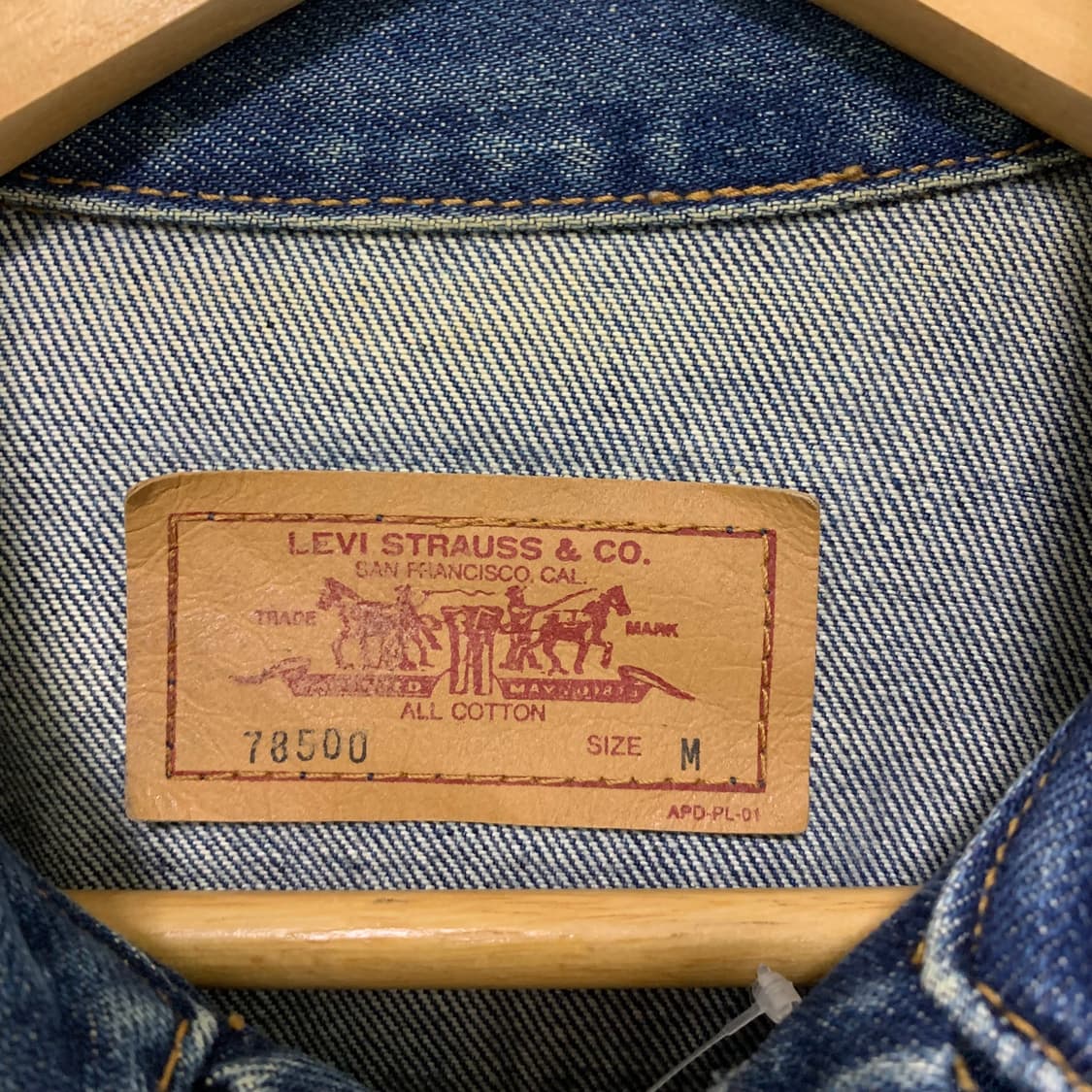 리바이스 빈티지 데님 청자켓 y2k 여성 세미 크롭 아우터 상품이미지3