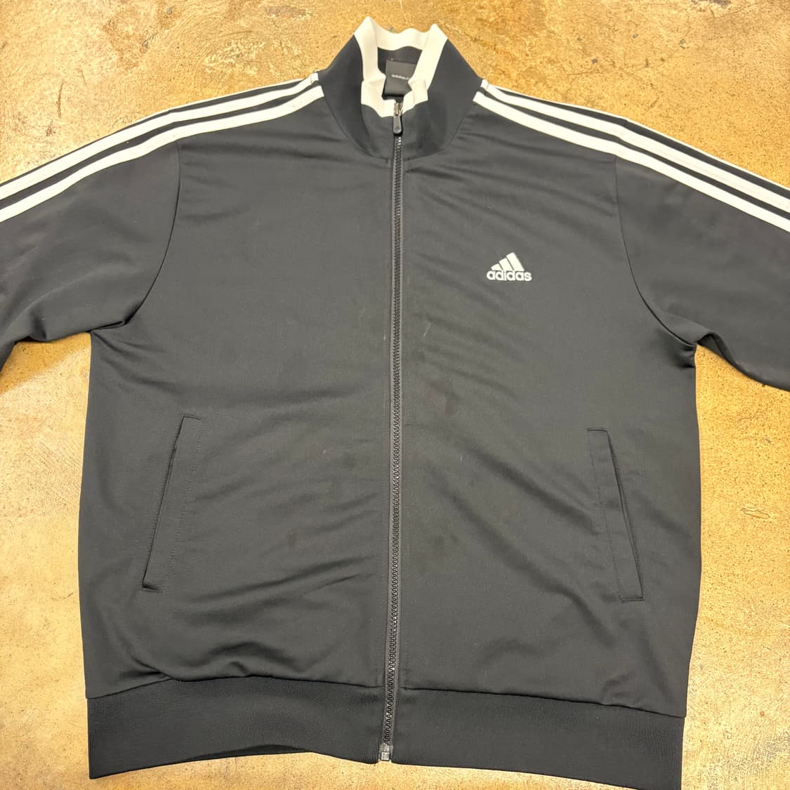 [정품/105] 아디다스 블랙 삼선 트랙 자켓 b16 상품이미지3