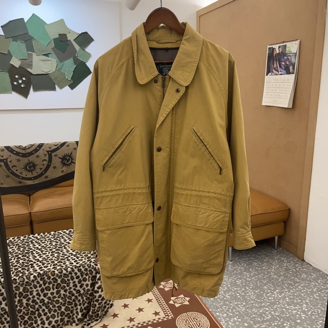 버버리 캐주얼 빈티지 스윙톱 롱 야상 워크 자켓 M C09544 상품이미지3