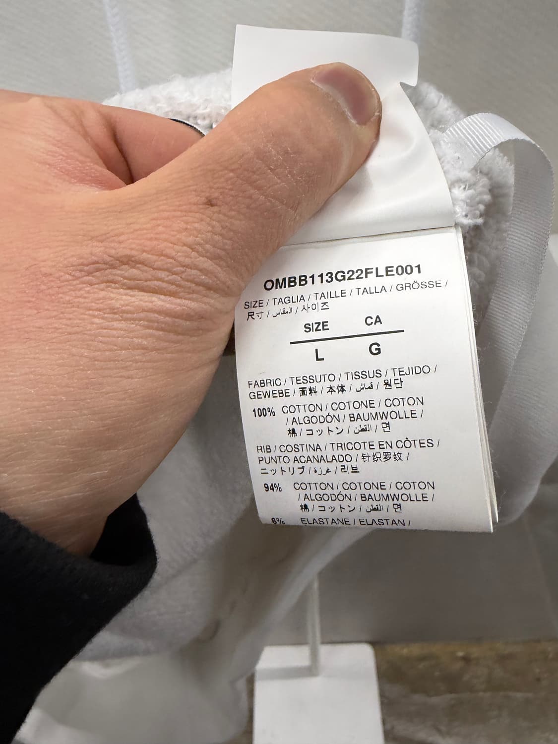 Off-White 남성 후드티 L 화이트 상품이미지5