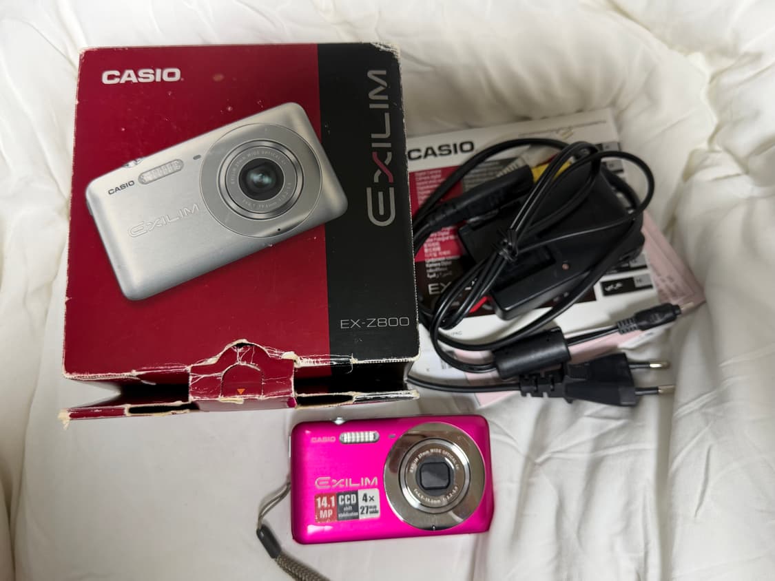 카시오z800 체리핑크 디카 카메라 풀박스🍒💖✨ casio z800 상품이미지1