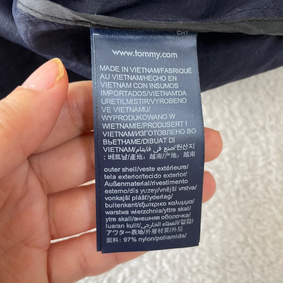 M 타미힐피거 경량 블루종 바람막이 자켓 95 상품이미지7