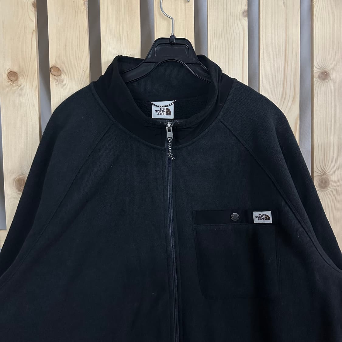 (XL) 노스페이스 블랙 니트 집업 자켓 상품이미지3