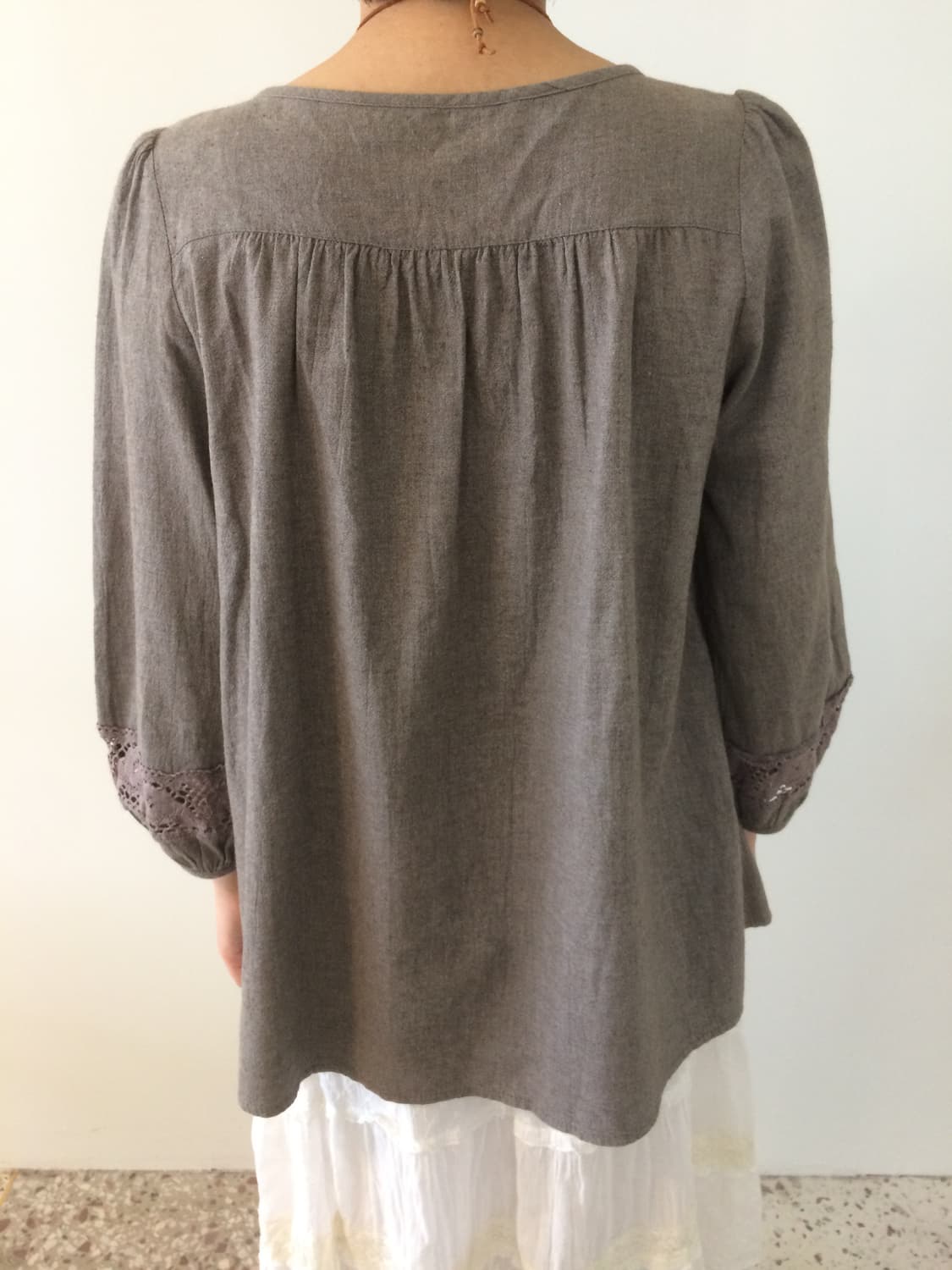 브라운 모리걸 블라우스 상품이미지3