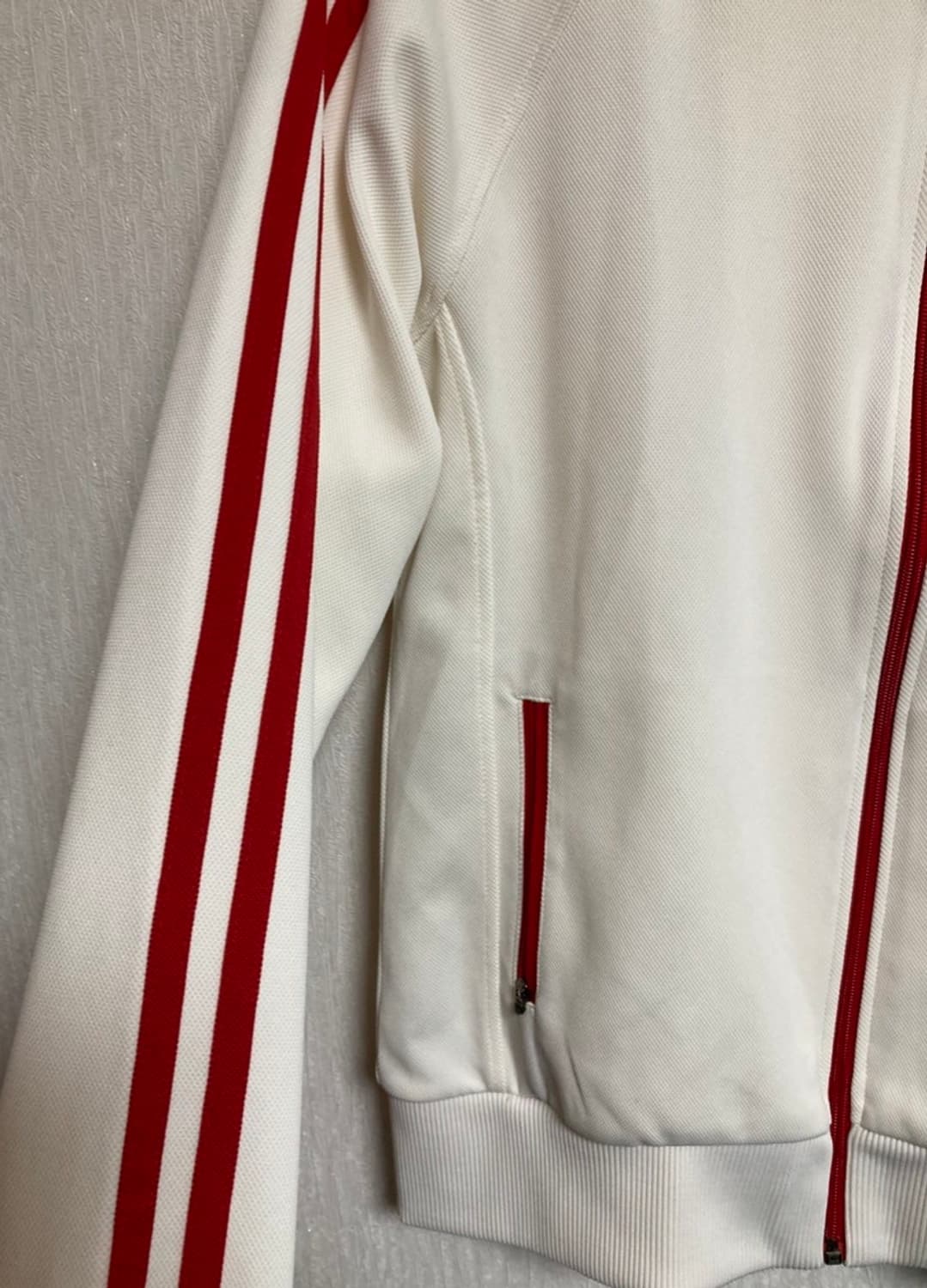 리복 빈티지 져지 트랙탑(아이보리/레드) 상품이미지8