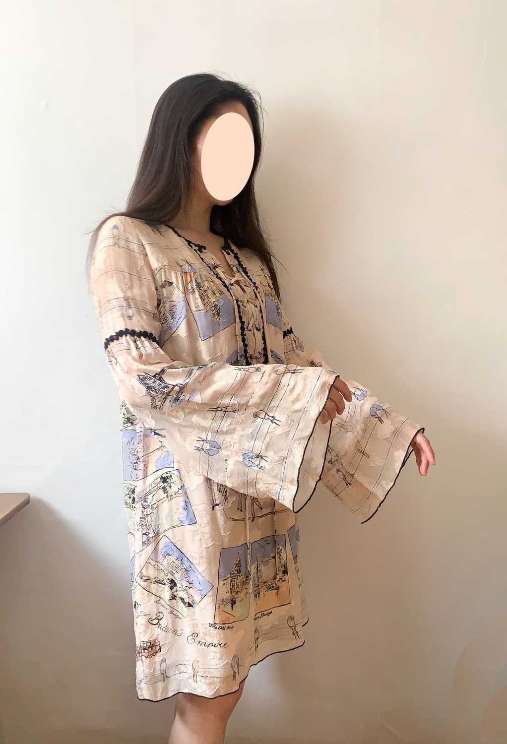 [S] 안나수이 ANNA SUI2018 S/S 실크 튜닉 원피스 상품이미지7