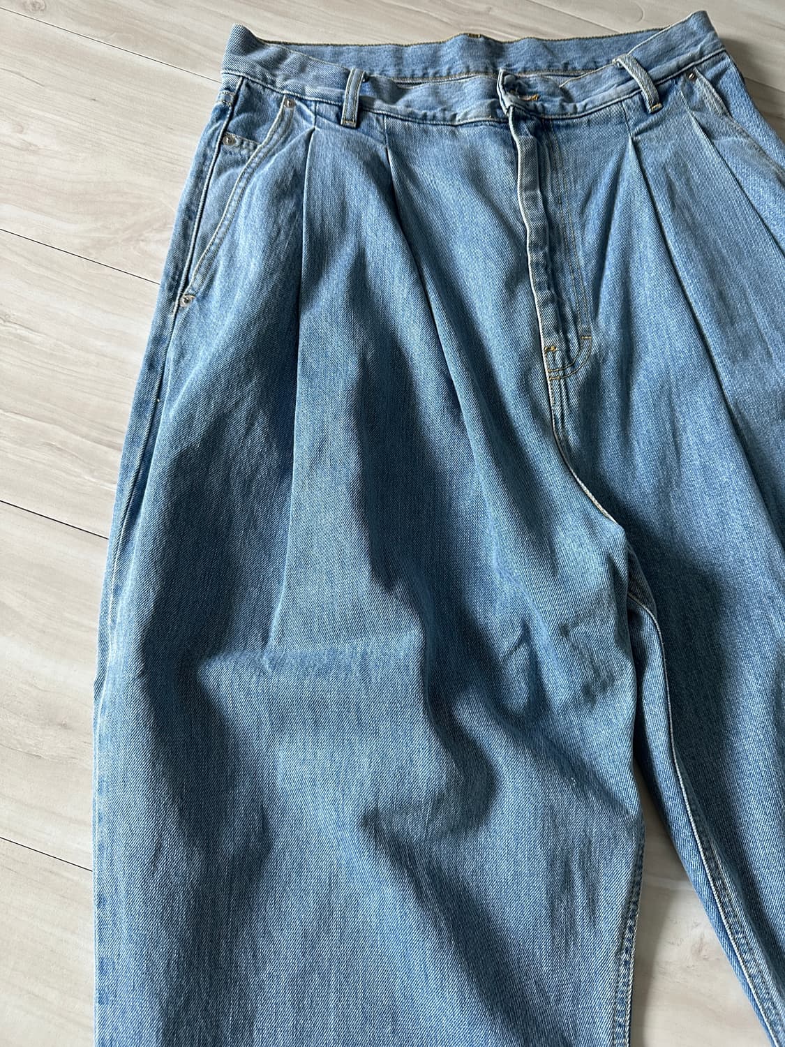 Hed mayner 4플리츠데님팬츠 S사이즈 상품이미지2