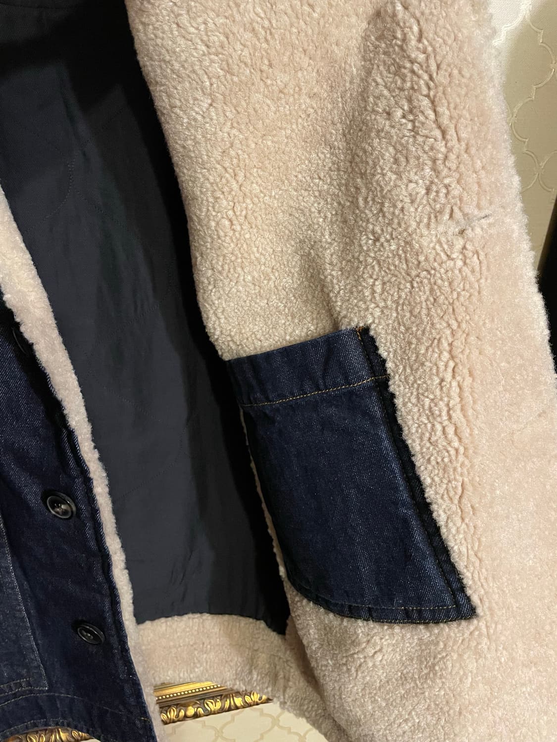 Dries fur denim jaket 상품이미지4