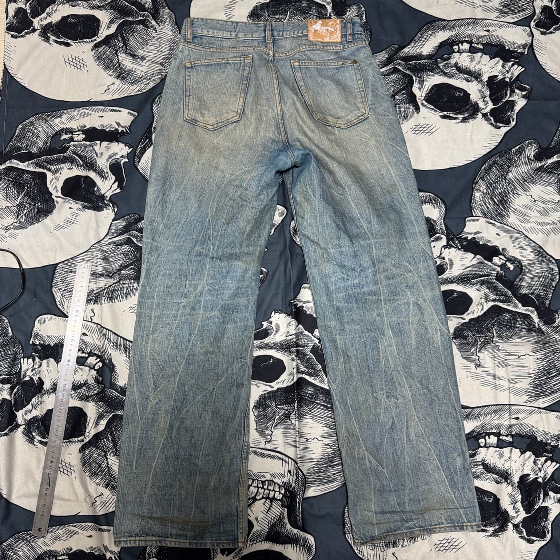 모드나인 와이드핏 데님팬츠 M사이즈 상품이미지6