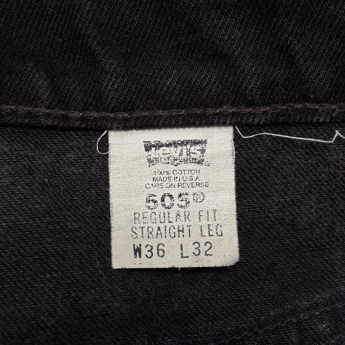 90s 빈티지 리바이스 505 블랙 허리44cm 상품이미지7
