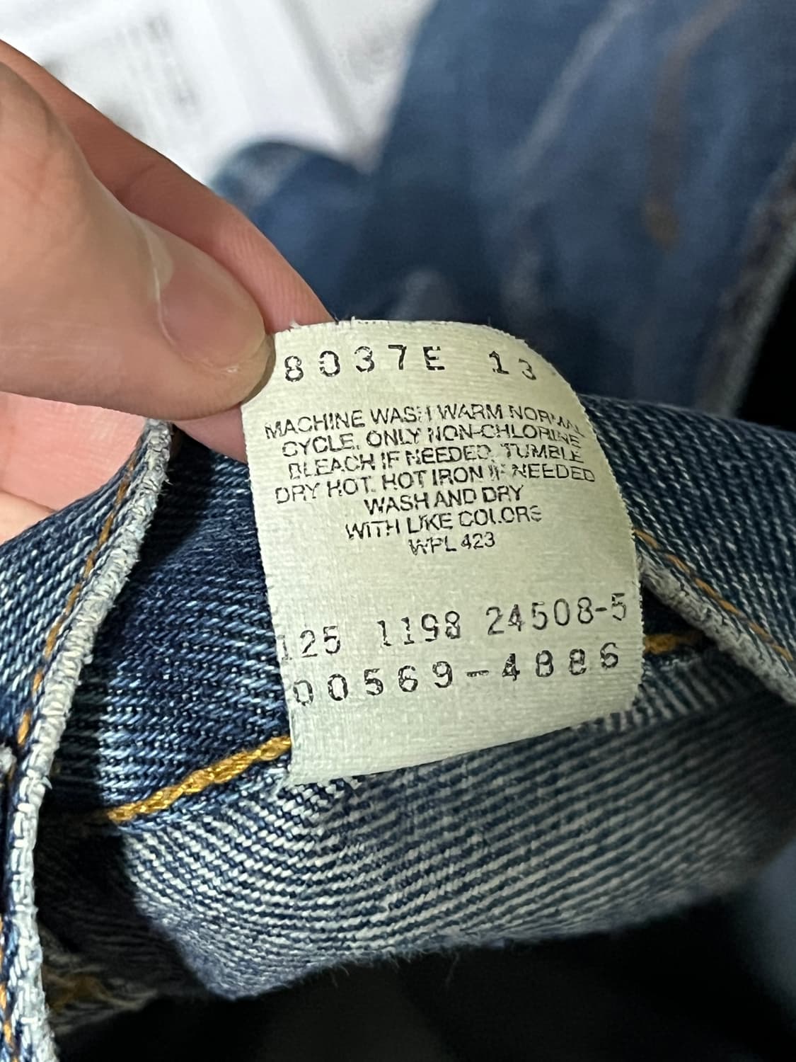 90s 리바이스 569 데님 팬츠 상품이미지6