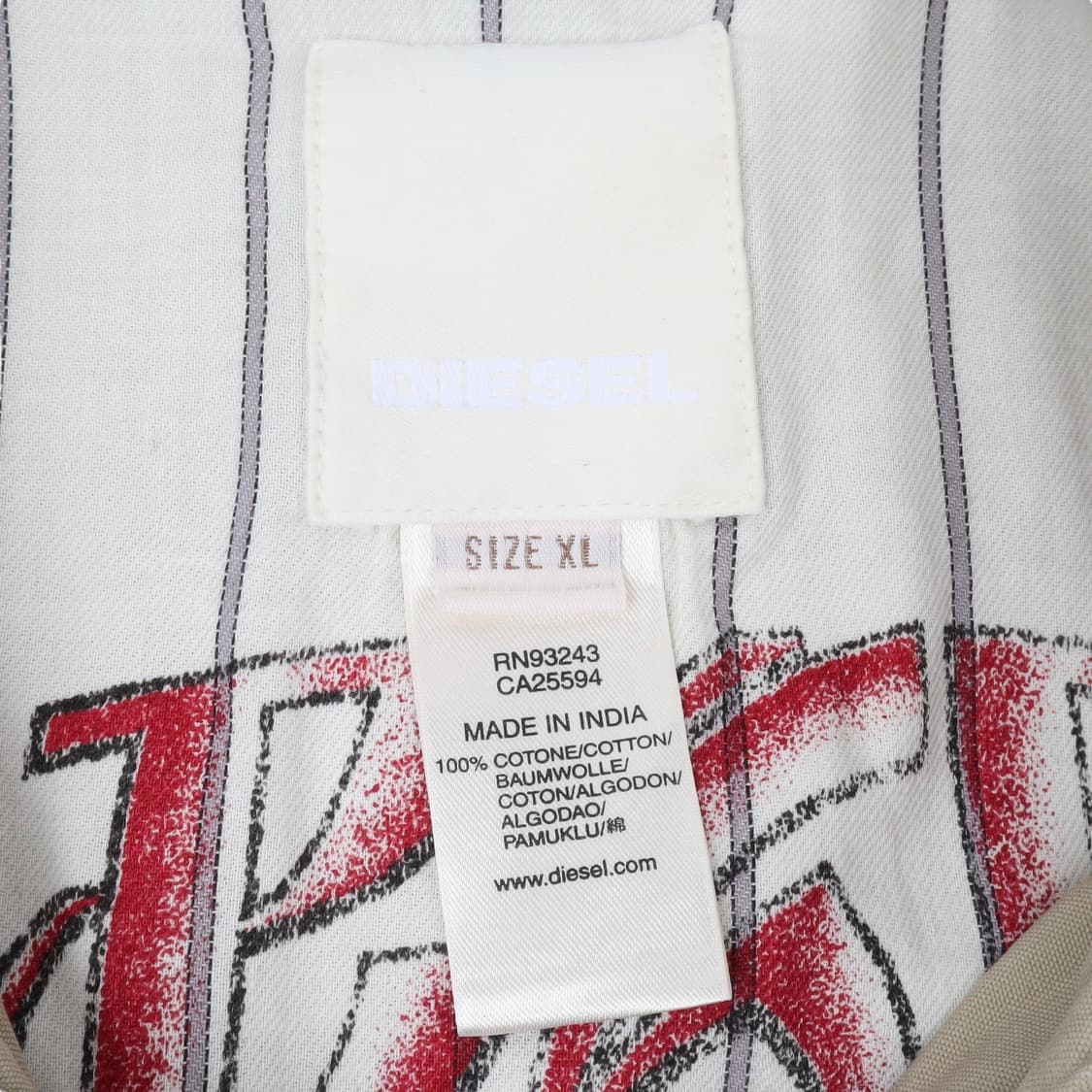 디젤 베이지 해링턴 코튼 바이커 집 자켓 상품이미지8