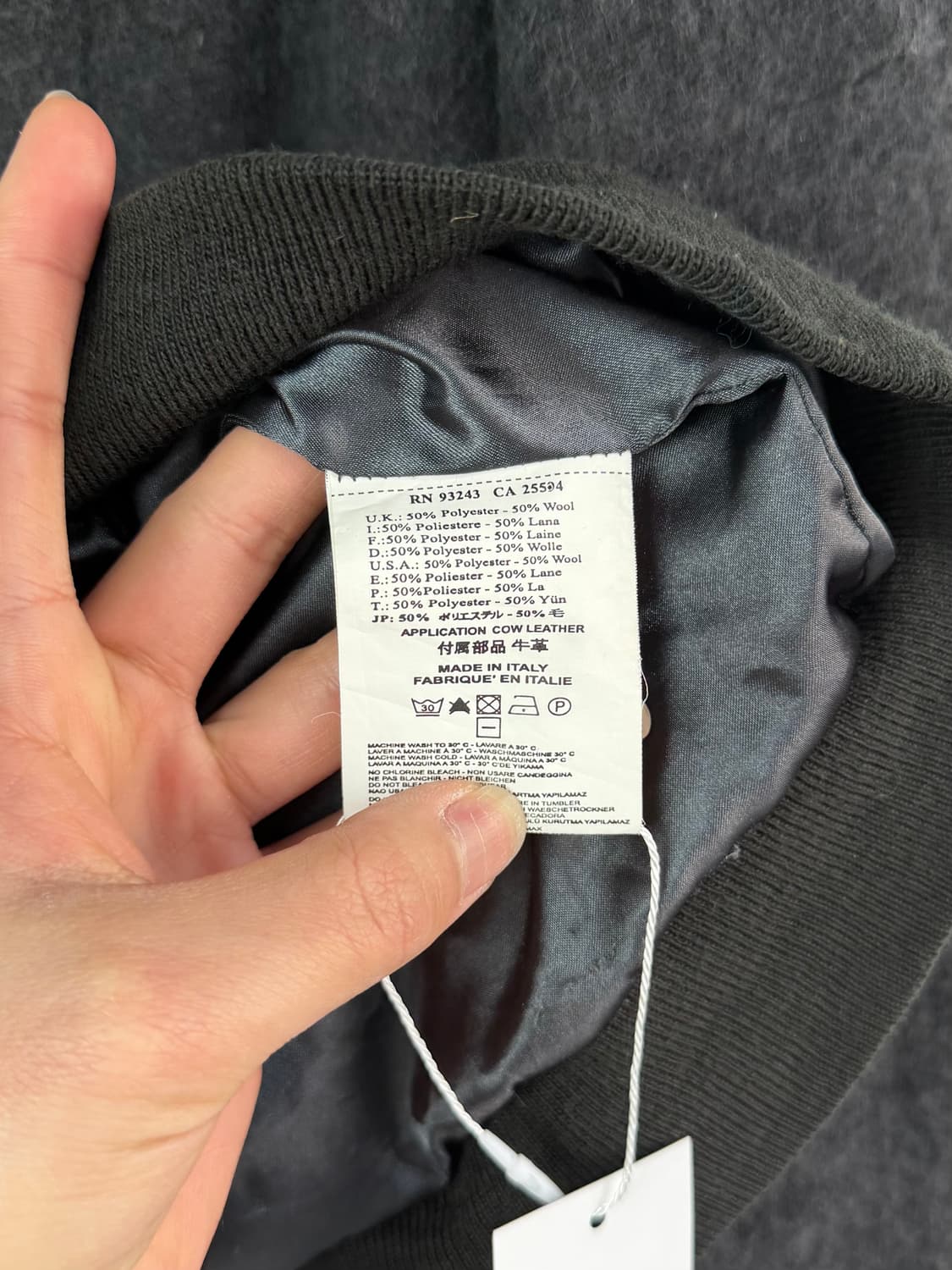 디젤 블랙골드 축융울 라이더 자켓 (MADE IN ITALY) 상품이미지5